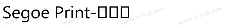 Segoe Print字体转换